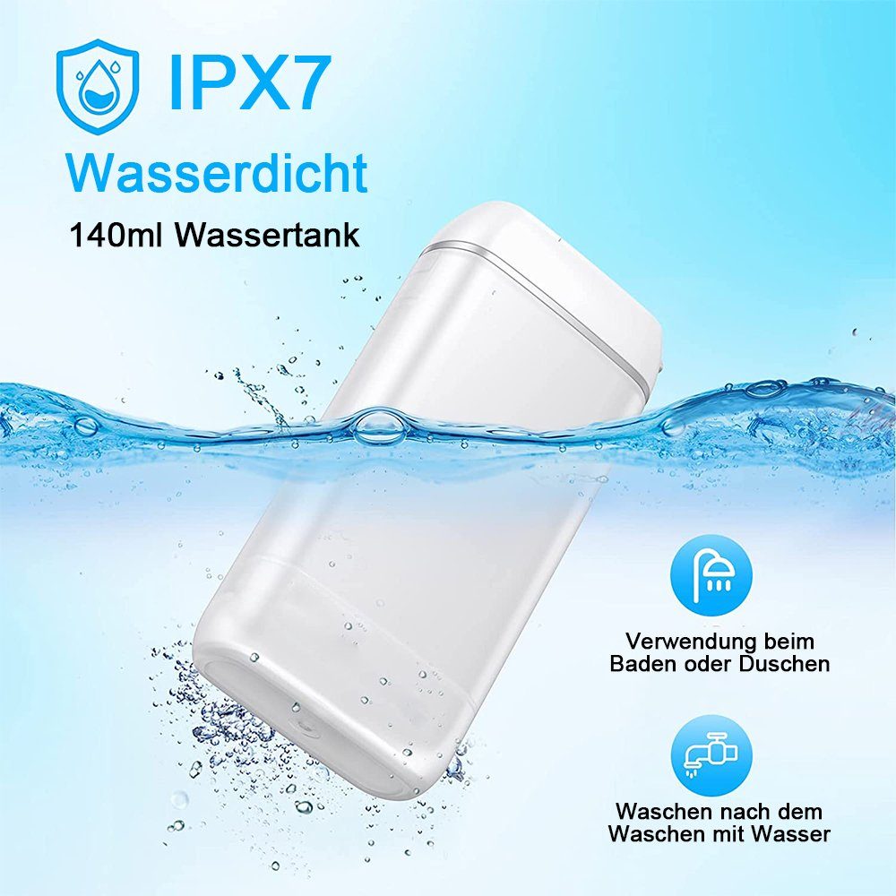 zggzerg Munddusche Elektrische Water Flosser Zahnzwischenraumreiniger mit 4 Düsen,3 Modi