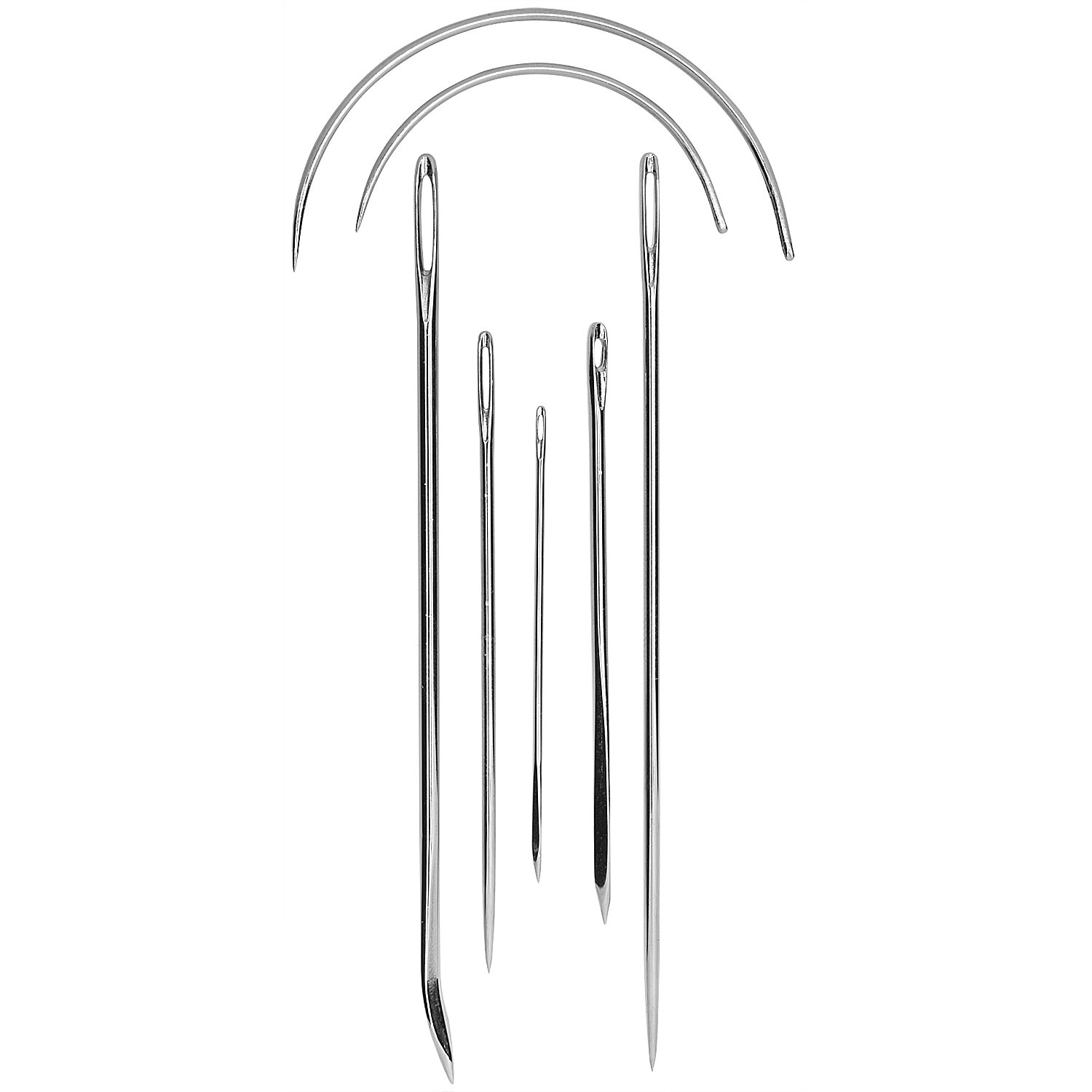 buttinette Hobby-Nadelset, 1–2,1 mm, Länge: 45–90 mm, 7 Stück