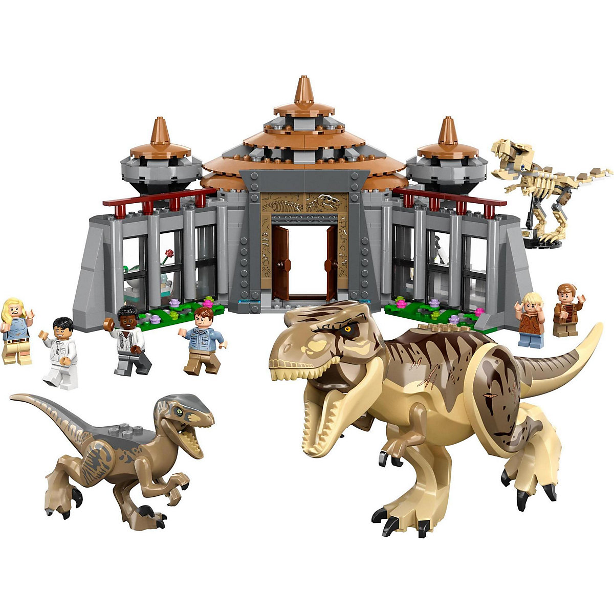 LEGO® Jurassic World 76961 Angriff des T. rex und des Raptors aufs Besucherzentrum