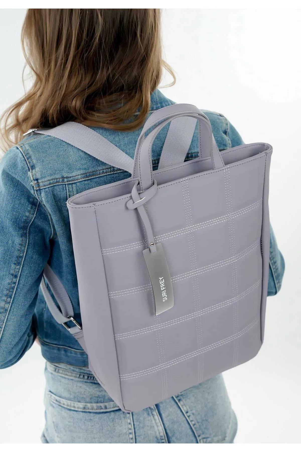 SURI FREY  Rucksack - Lila - Unifarben