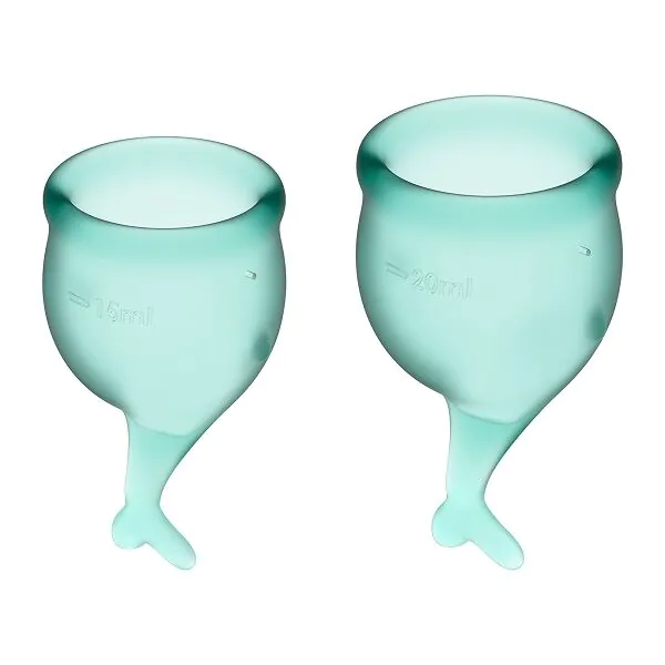 Satisfyer Feel Secure Menstruationskop Mørkegrøn