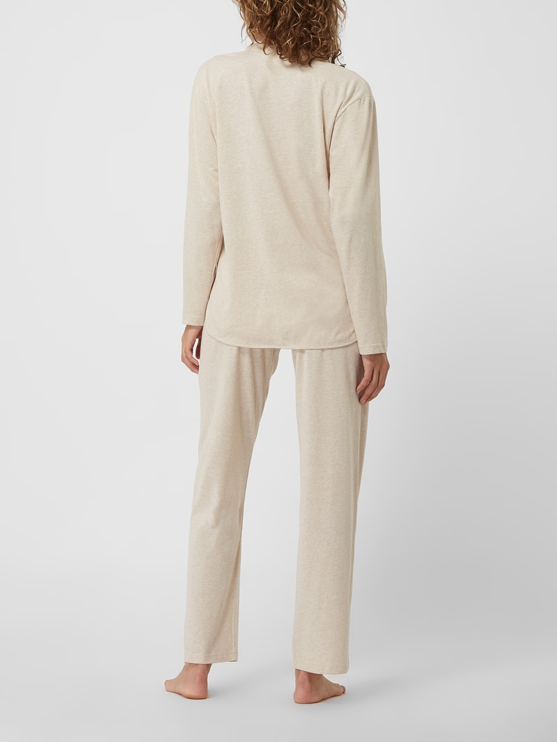 Pyjama aus Baumwolle Modell 'Devy' in beige