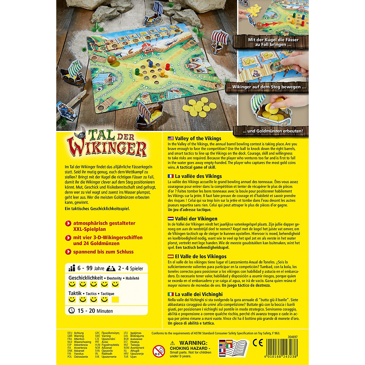 KINDERSPIEL DES JAHRES 2019 - HABA 304697 Tal der Wikinger