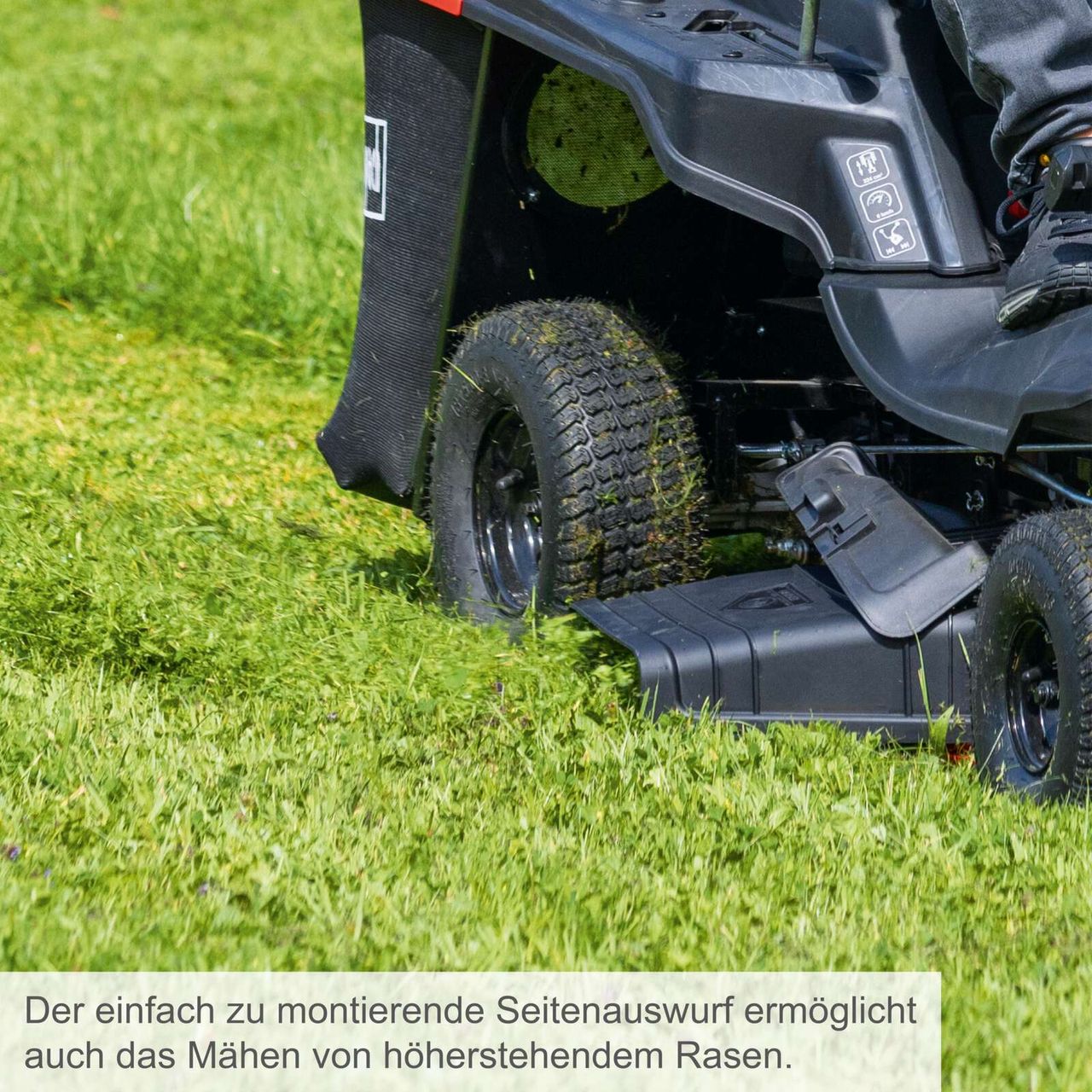 Scheppach Benzin-Aufsitzrasenmäher MR200-61 E Start 6 in 1