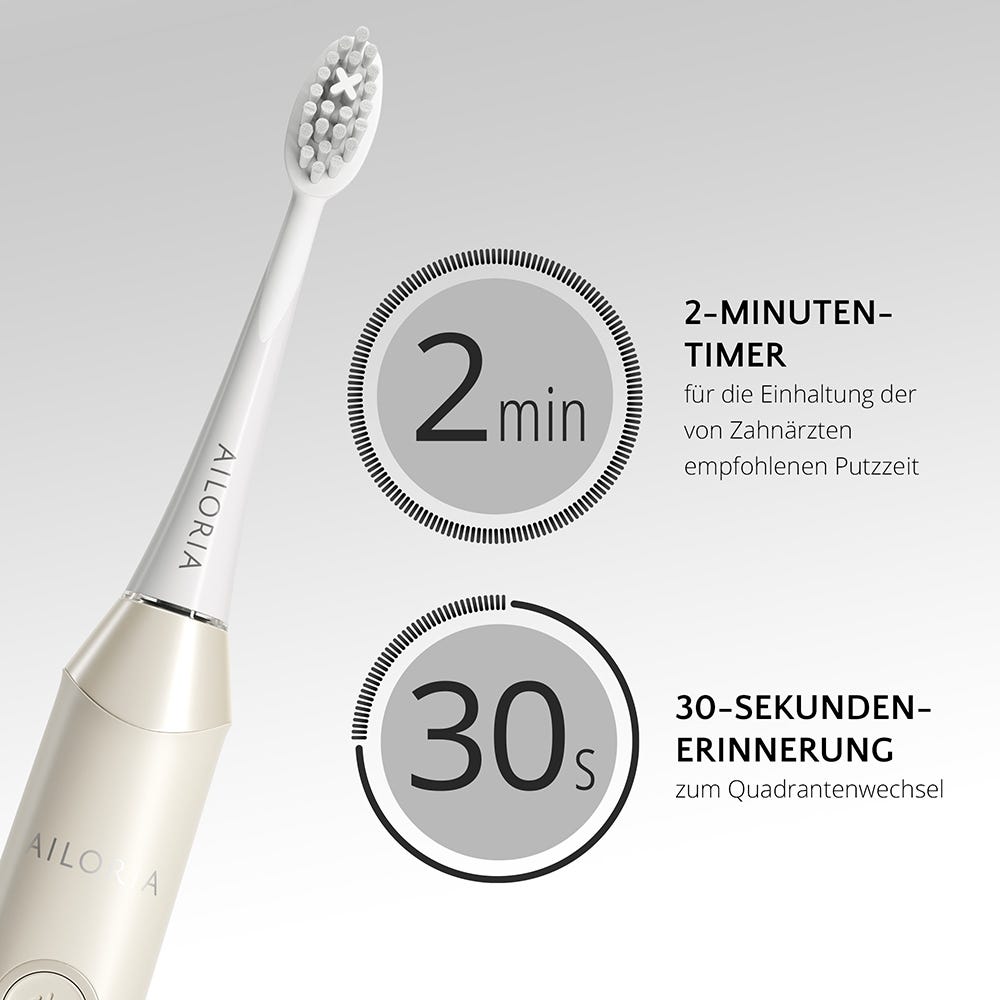 Ailoria Shine Bright Schallzahnbürste Weiß