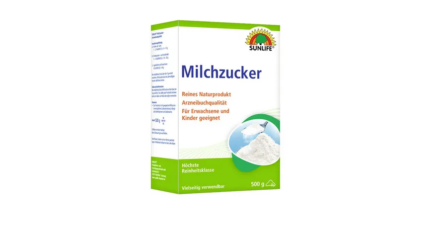 SUNLIFE Milchzucker Pulver 500 g