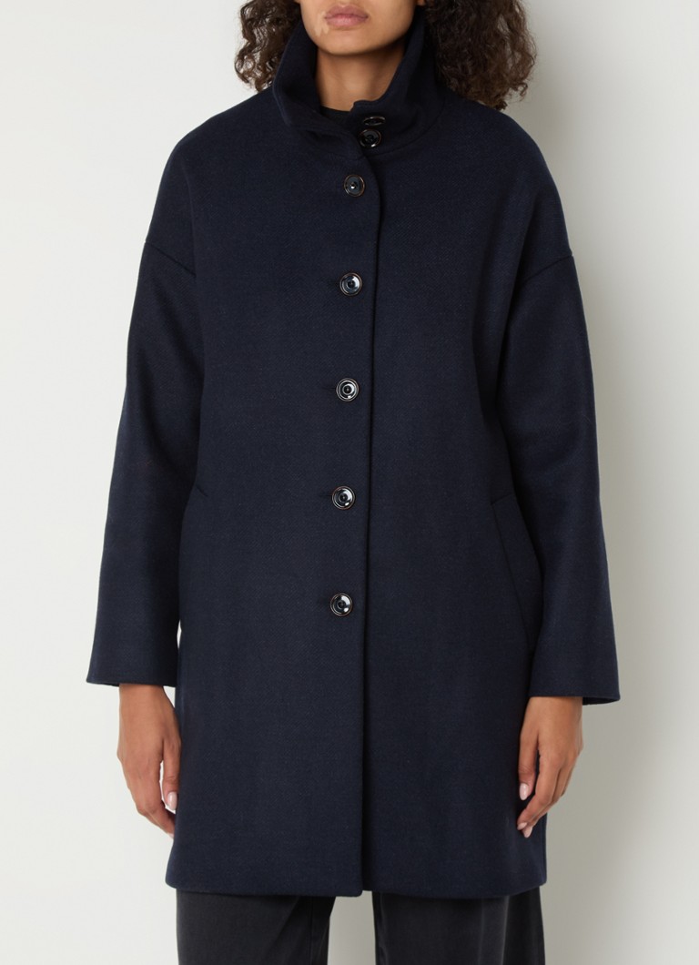 Sessùn Paradise coat in wool blend with side pockets