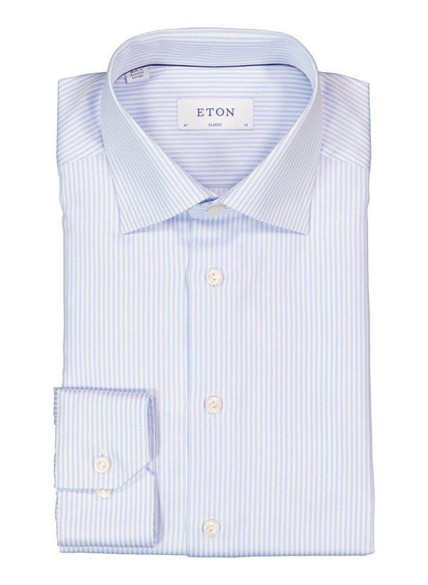 ETON, Hemd, Classic Fit, Baumwolle, himmelblau gestreift