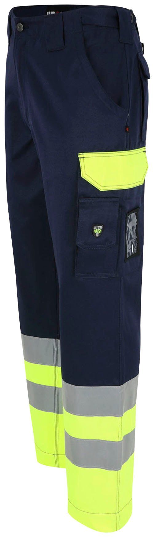 Herock Arbeitshose Olympus Hochsichtbar Hose Wasserabweisend, viele Taschen, 2 Schlaufen, verstellbarer Bund