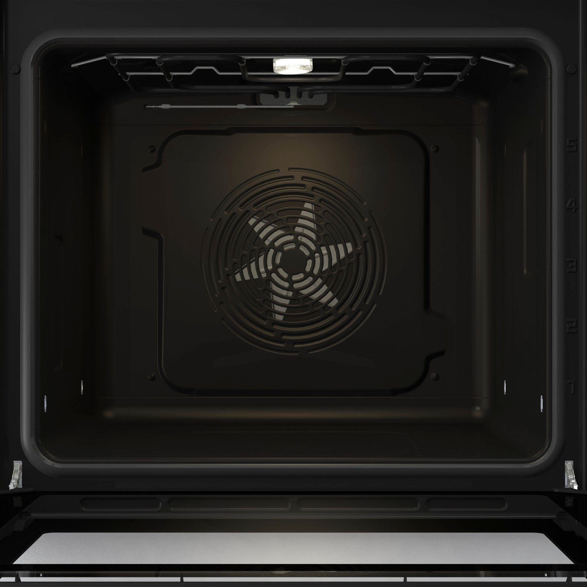 GORENJE Elektro-Herd-Set Black Set 4, mit 1-fach-Teleskopauszug, Aqua Clean