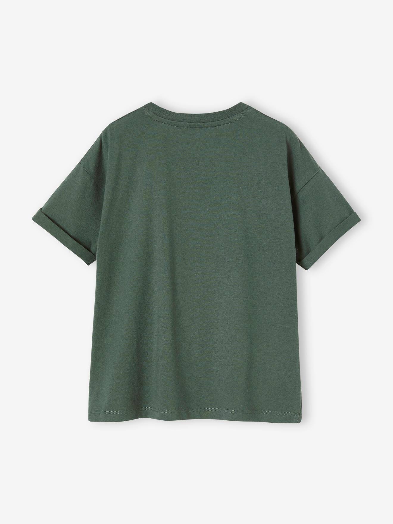T-shirt sport Team fille manches courtes vert