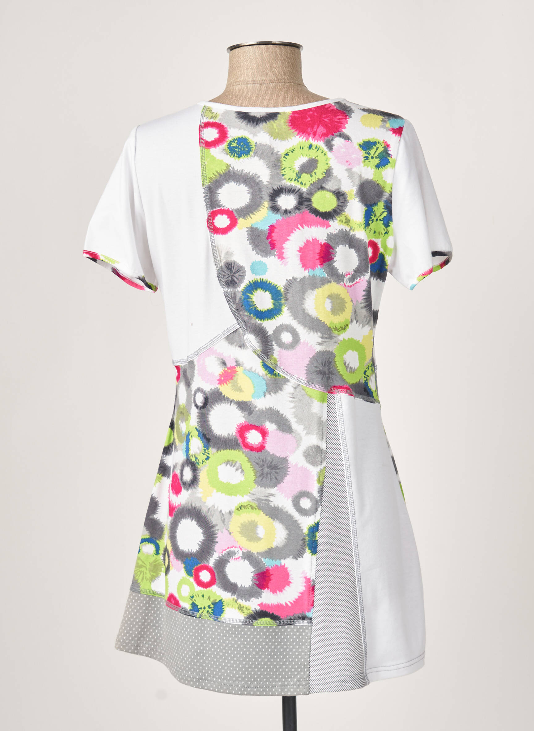 S Quise Tuniquemanchecourte Femme couleur blanc