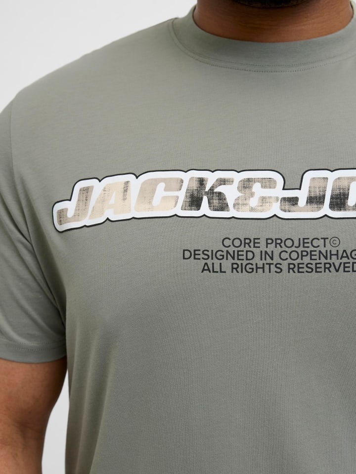 JACK & JONES PLUS T-shirt in Shadow günstig kaufen