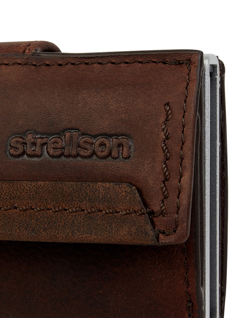 Kartenetui aus Leder Modell 'Camden c-three' in dunkelbraun