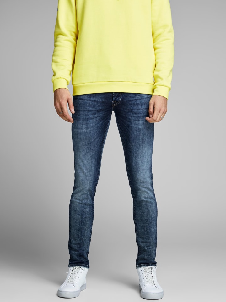 Jack & Jones Slim Fit Jeans Denim Hose JJIGLENN JJICON in Blau günstig kaufen