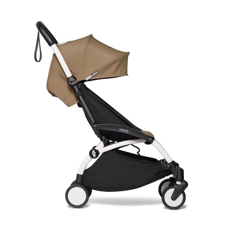 Poussette yoyo2 4 roues châssis blanc assise 6+ toffee Babyzen