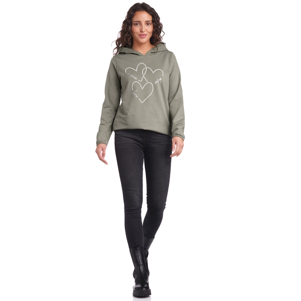 Damen Langarmshirt mit Kapuze