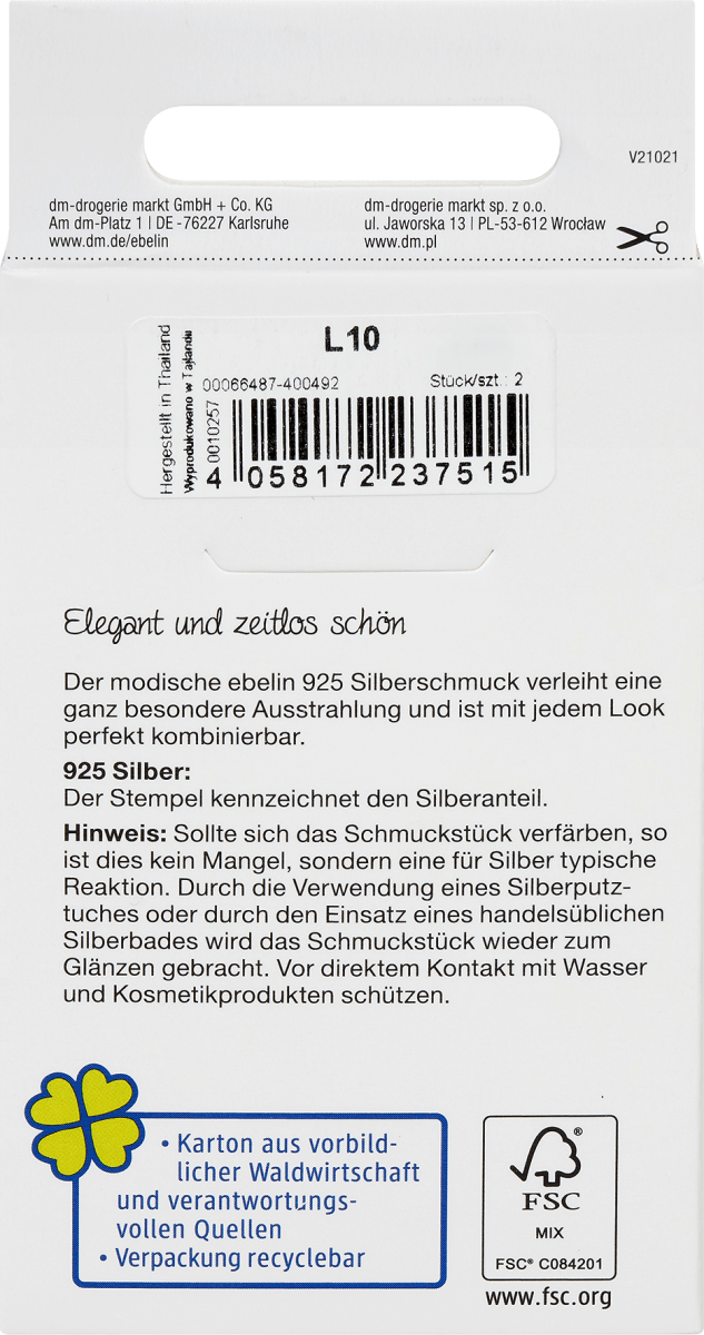 Creolen 925 Silber, 2 St