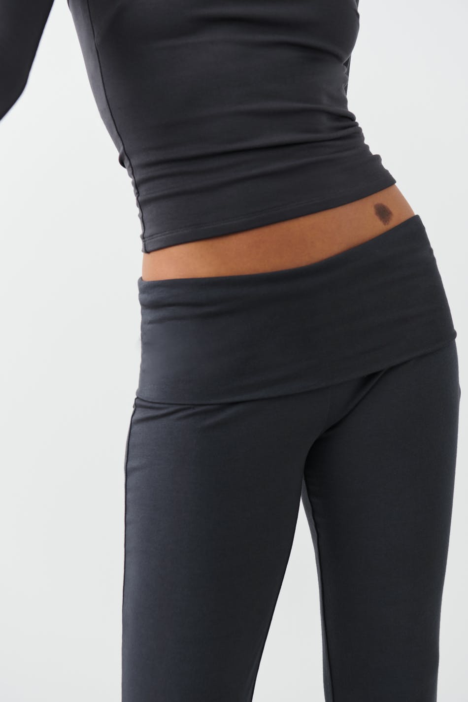 Soft touch folded trouser