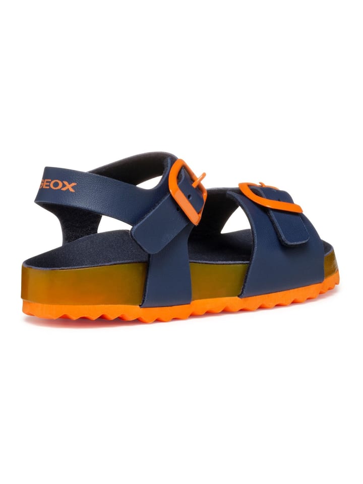 Geox Sandalen in Navy/Orange günstig kaufen