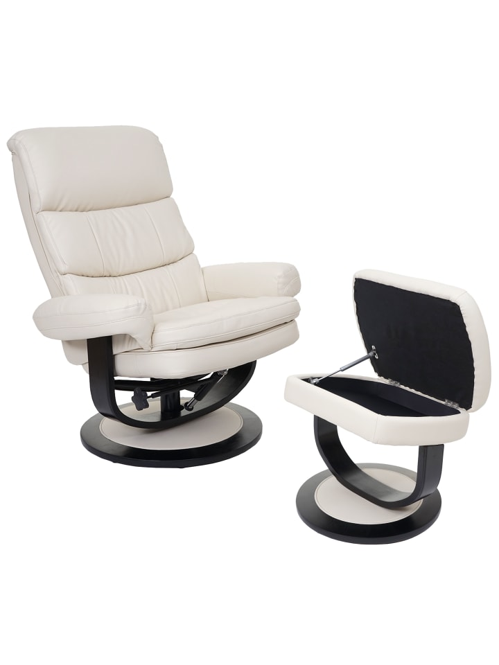 MCW Relaxsessel C16 mit Staufach, Kunstleder creme günstig kaufen onesize