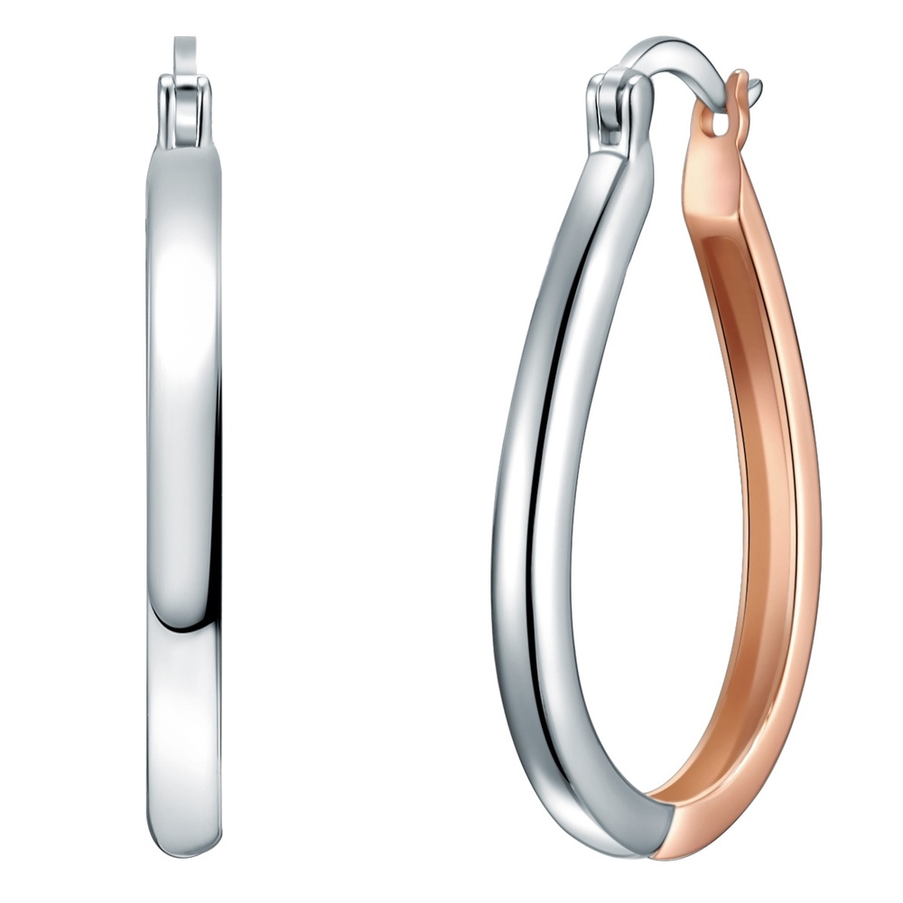 Rafaela Donata Créoles en argent Argent sterling en Argent Boucles d'oreilles