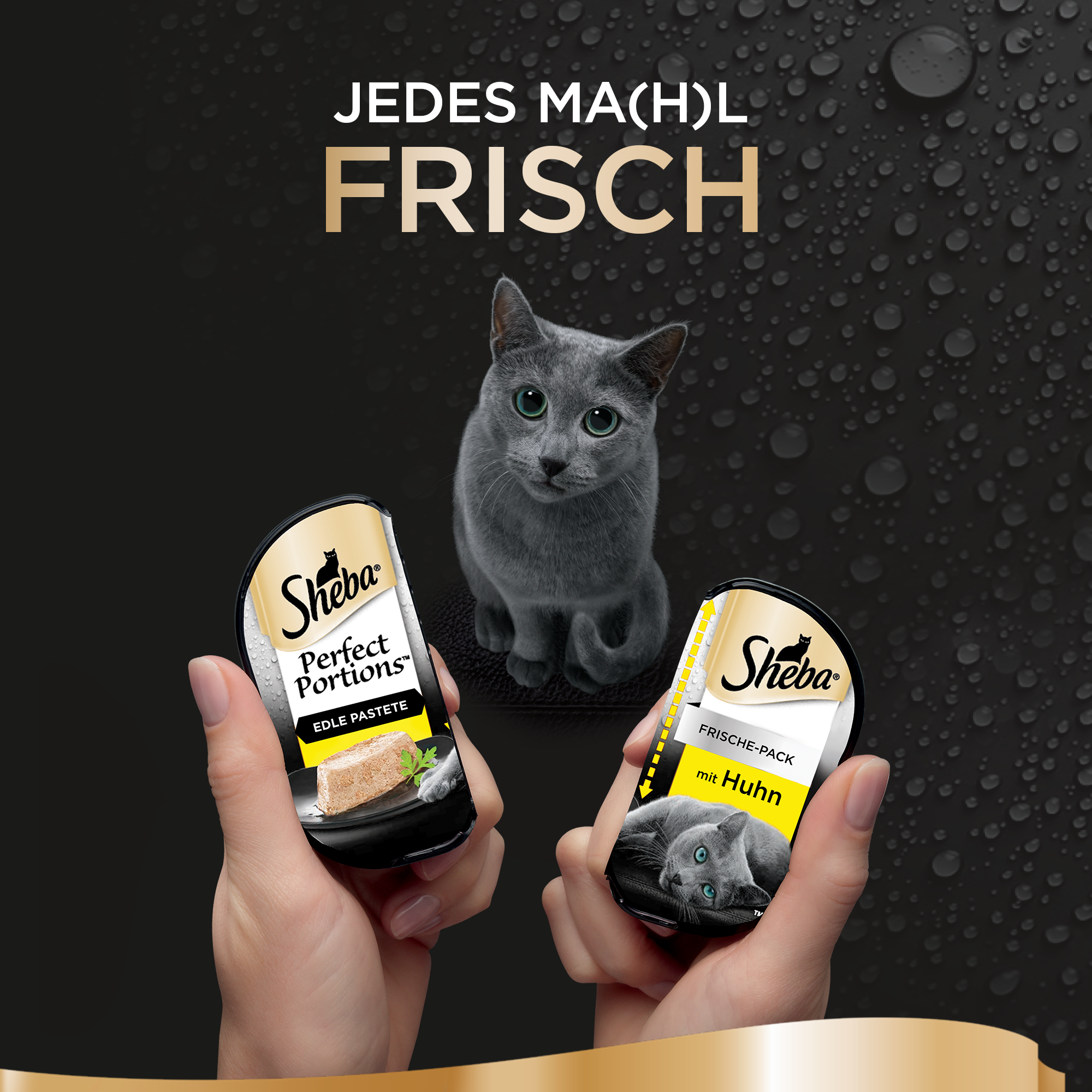 Sheba Katzenfutter Sheba Perfect Portions Paté 3x2x37,5g Huhn