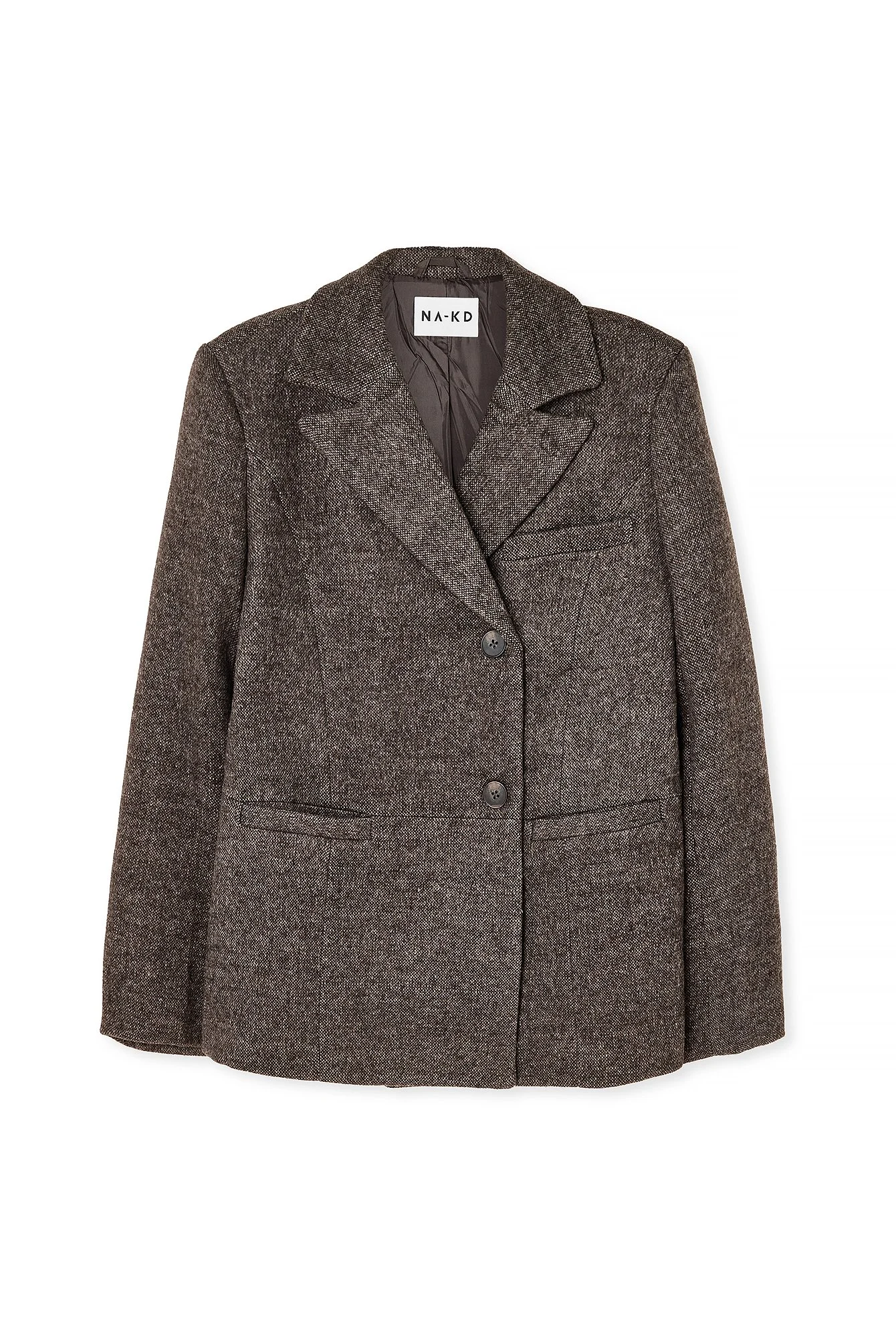 Oversized-Blazerjacke aus Wollmischung