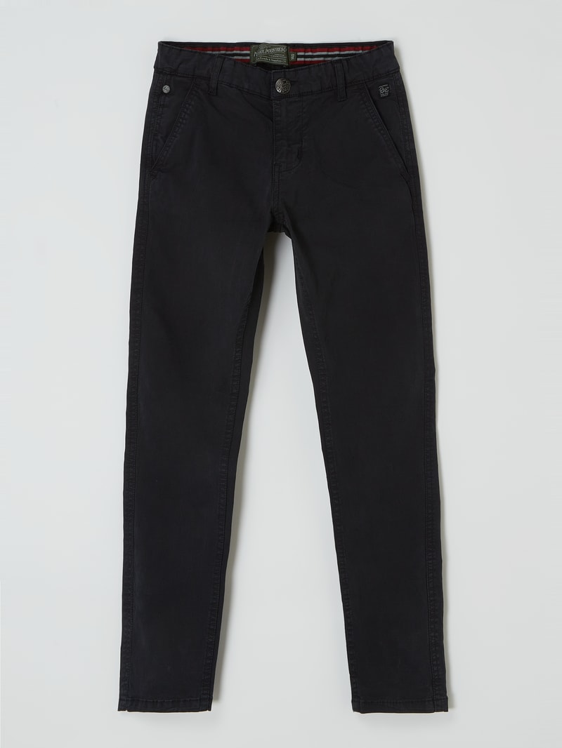 Chino mit Stretch-Anteil in marineblau
