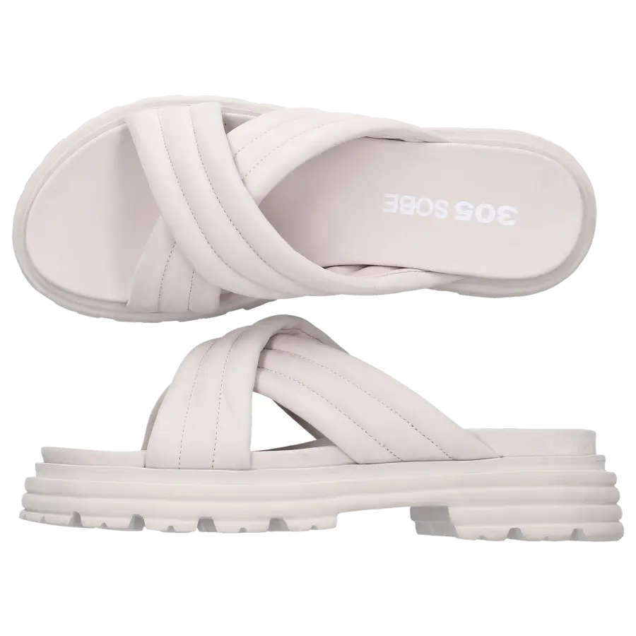 305 SOBE - Sandalen INA Nubukleder - grau