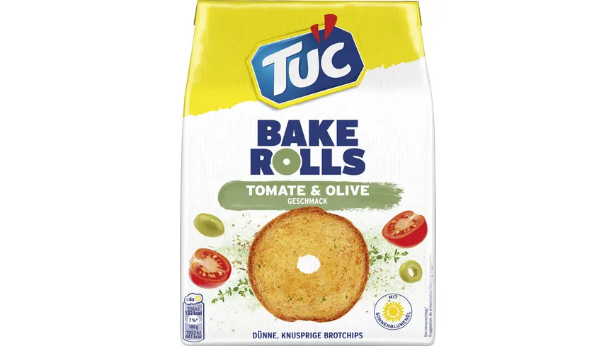 Tuc Bake Rolls mit Tomate & Olive 150 g