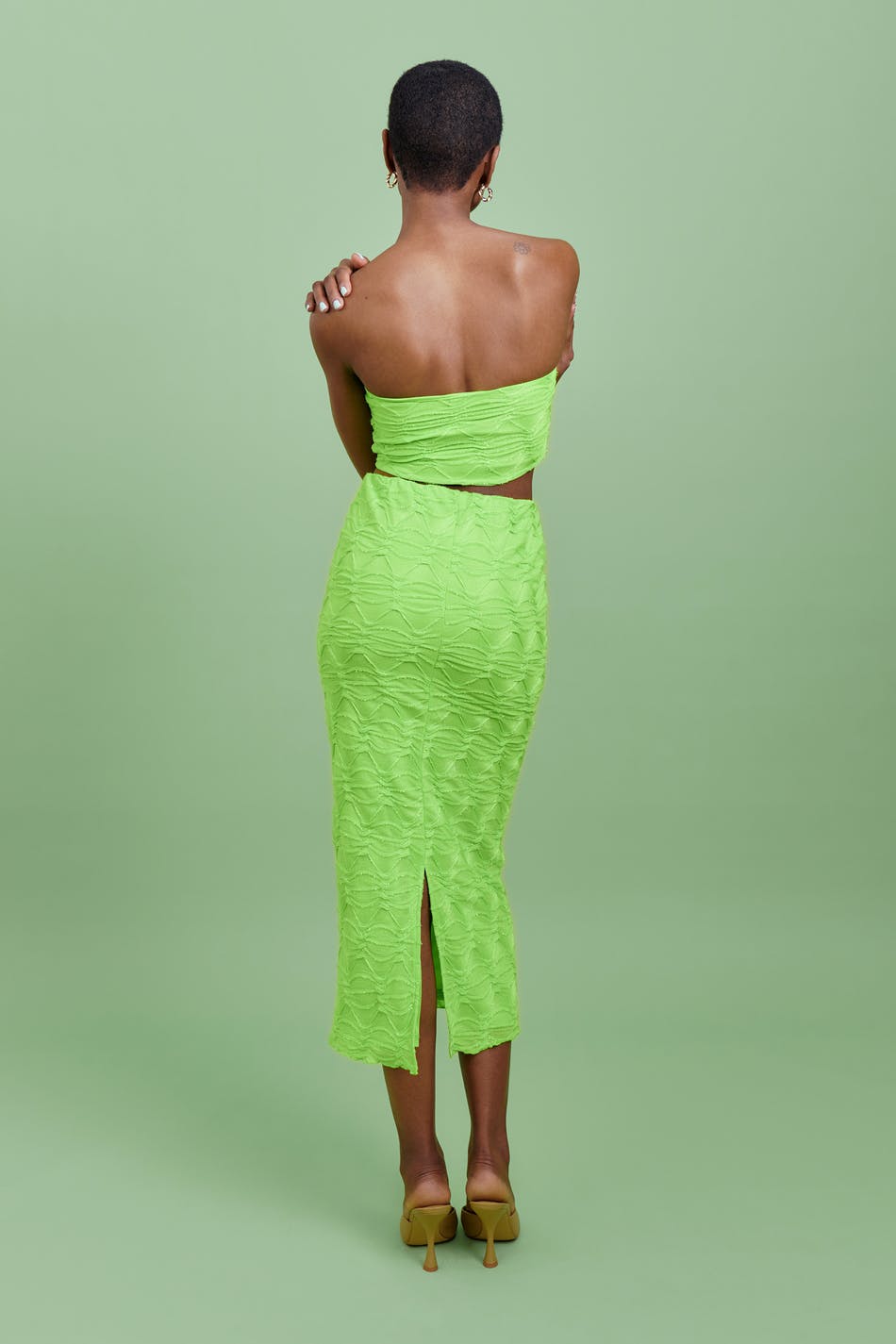 Glitter maxi skirt