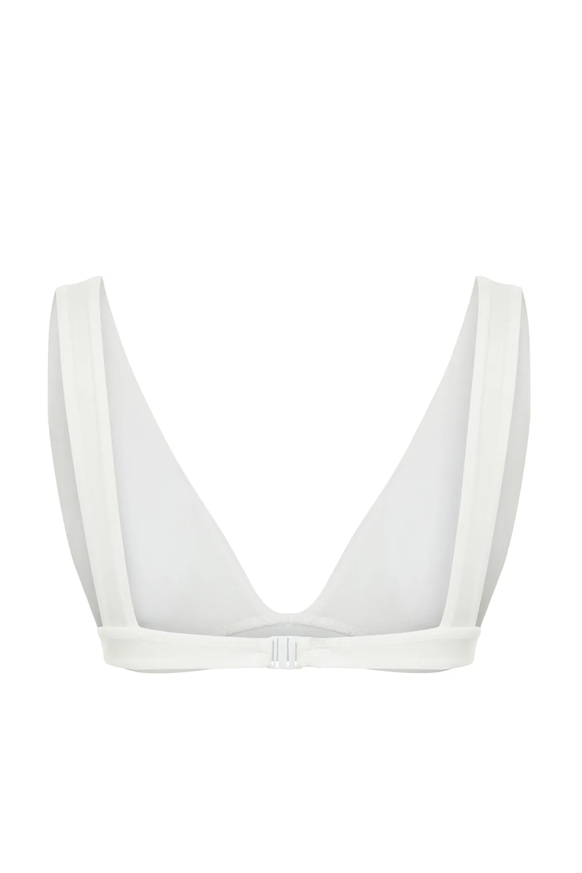 Trendyol Collection  Ecrufarbenes Braut-Bikinioberteil mit Ausschnitt/Fensterausschnitt TBESS20BU0202