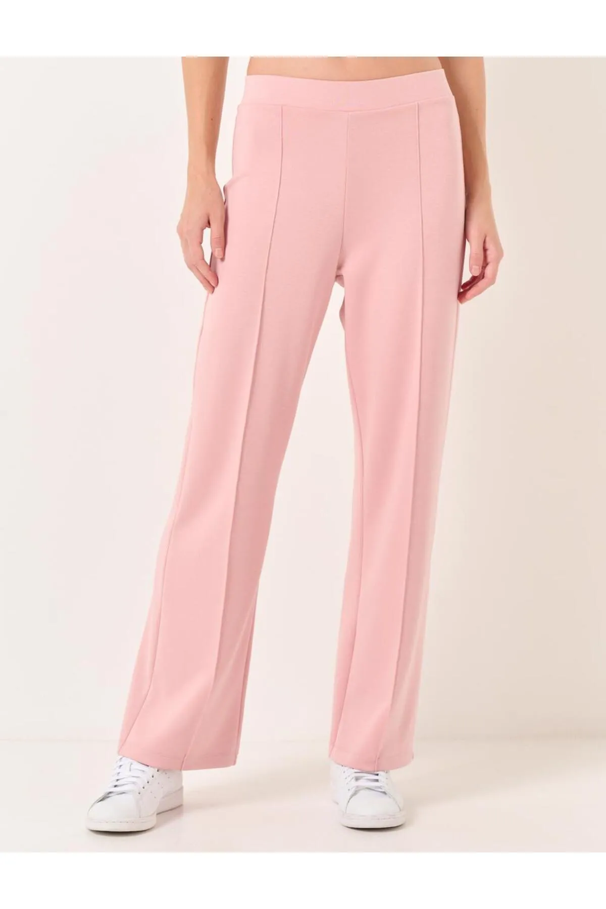 Jimmy Key  Dusty Rose Jogginghose mit hoher Taille und normalem Bein