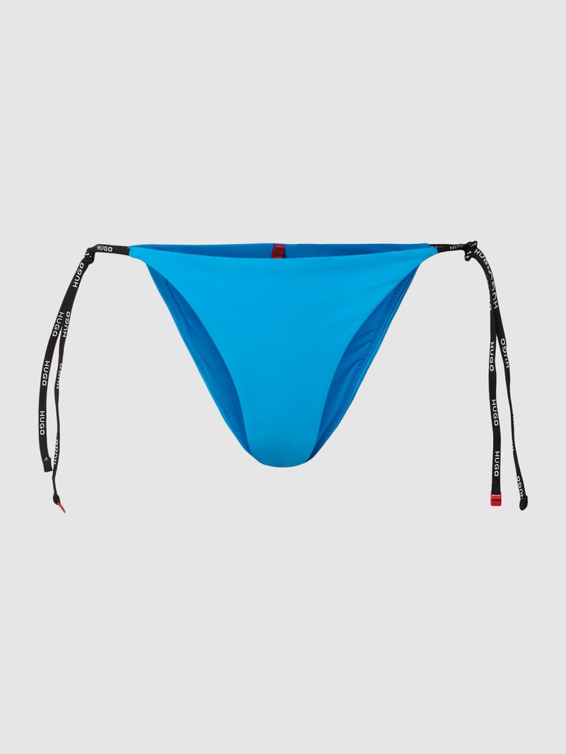 Bikini-Slip mit Schnürung Modell 'PURE' in ozean blau