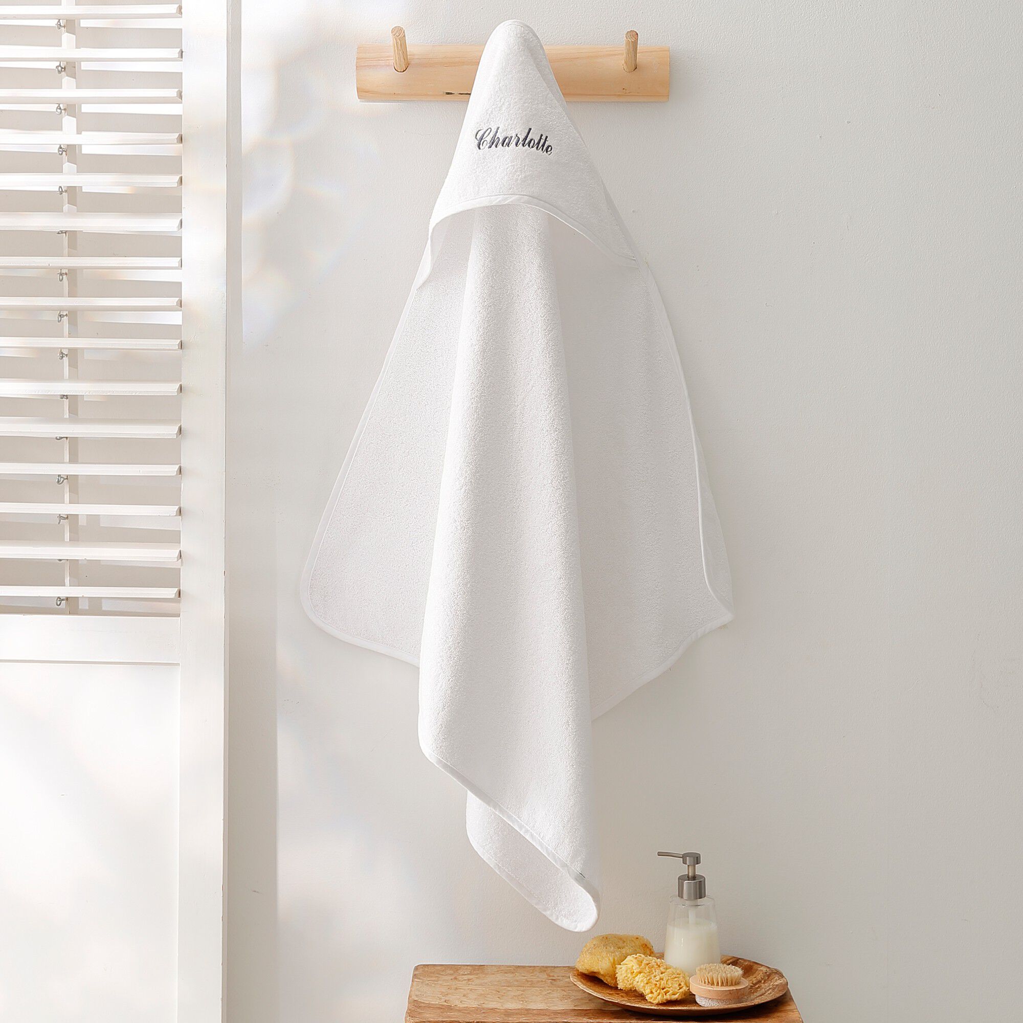 Cape de bain bébé personnalisable
