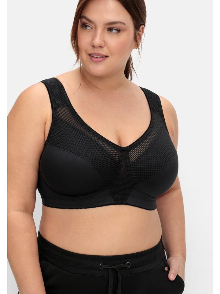 sheego Sport-BH in schwarz günstig kaufen