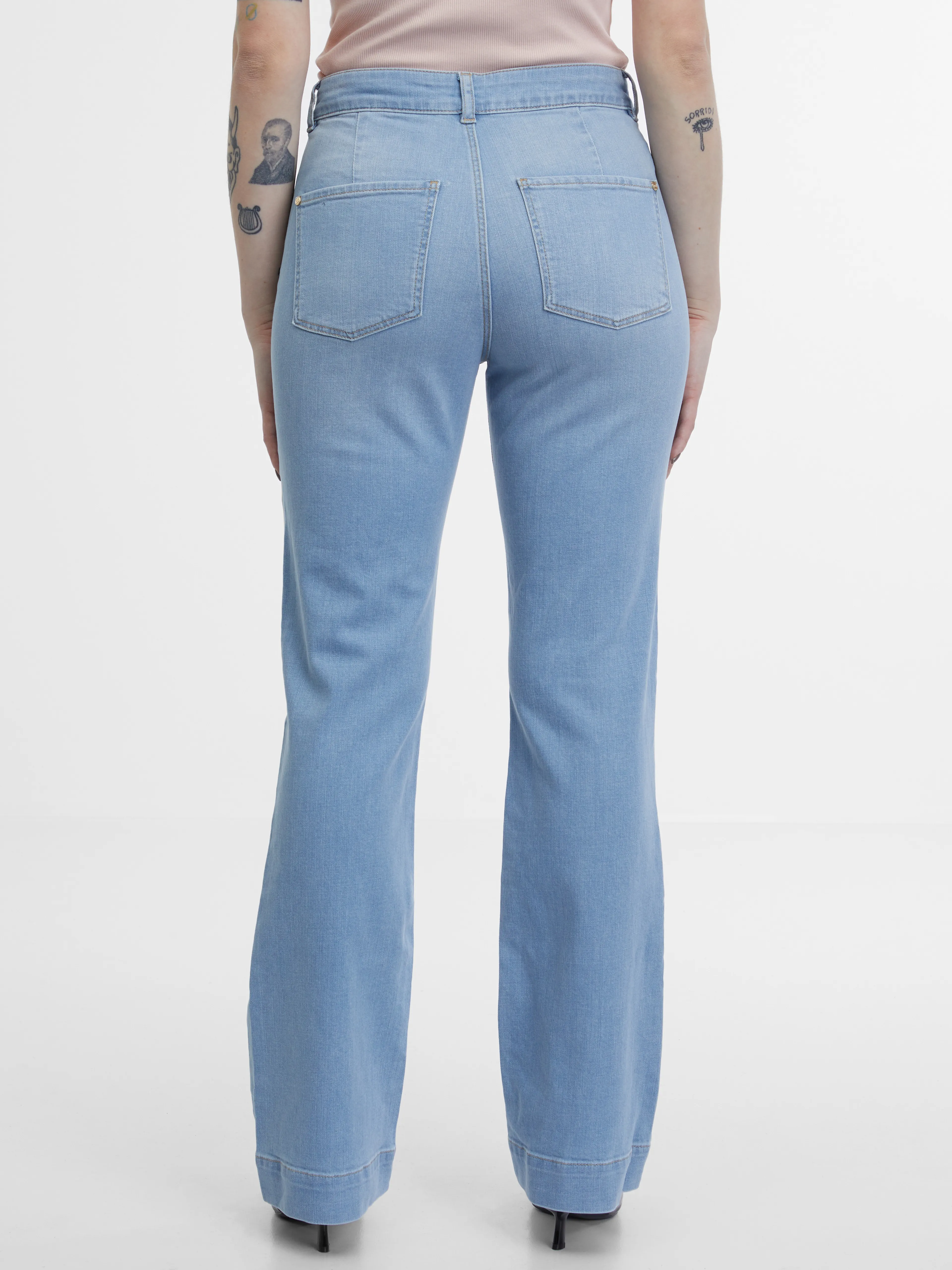 Hellblaue Bootcut-Jeans ORSAY