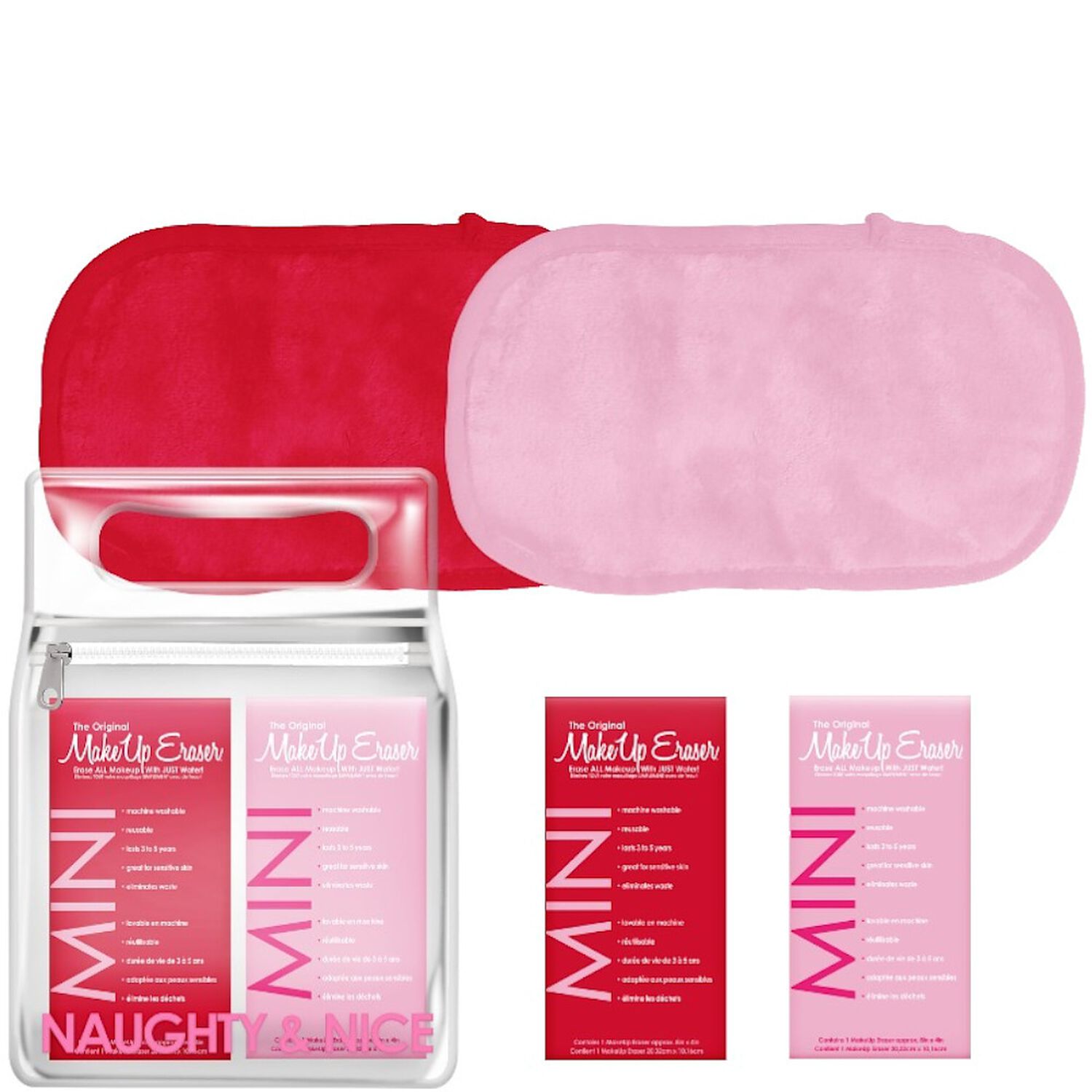 Make Up Eraser Naughty & Nice Serviette Démaquillante Réutilisable x2