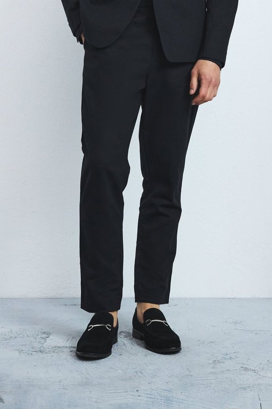 Schmale Mix & Match Hose aus Leinen-Mischung