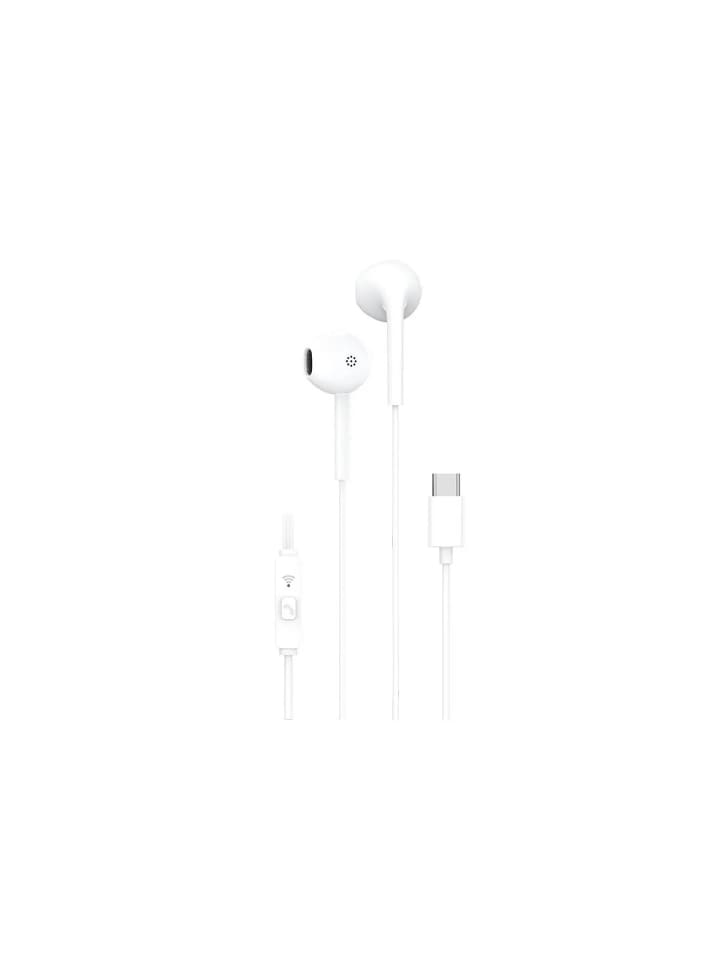 COFI 1453 In-Ear Kopfhörer mit Mikrofon Typ C mit einem 1,2m langen Kabel in Weiß günstig kaufen onesize
