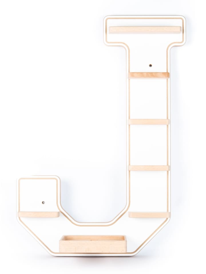 BOARTI Holz Regal Buchstabe J für Toniebox Tonies Figuren in Weiß günstig kaufen onesize