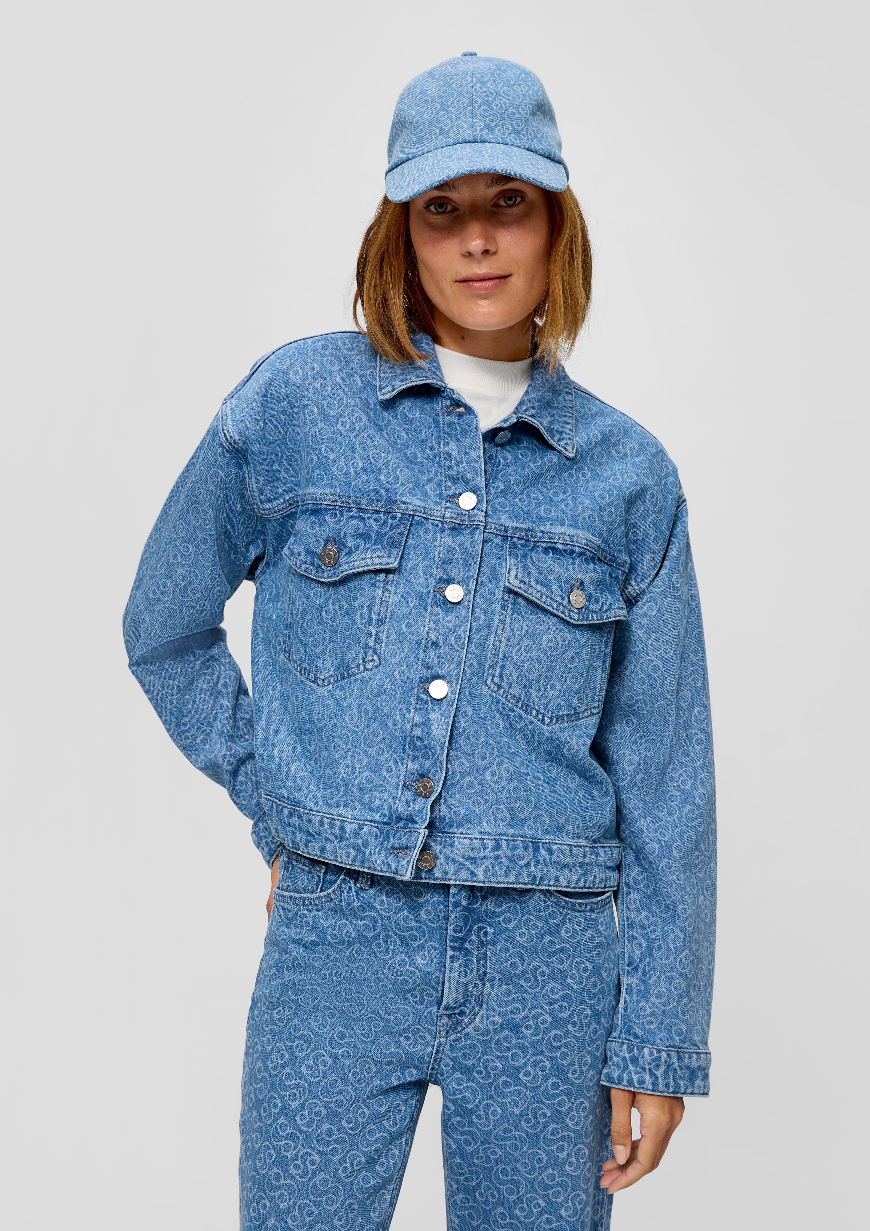 360° Denim / Jeansjacke mit Logo-Muster  2135823-53Z4