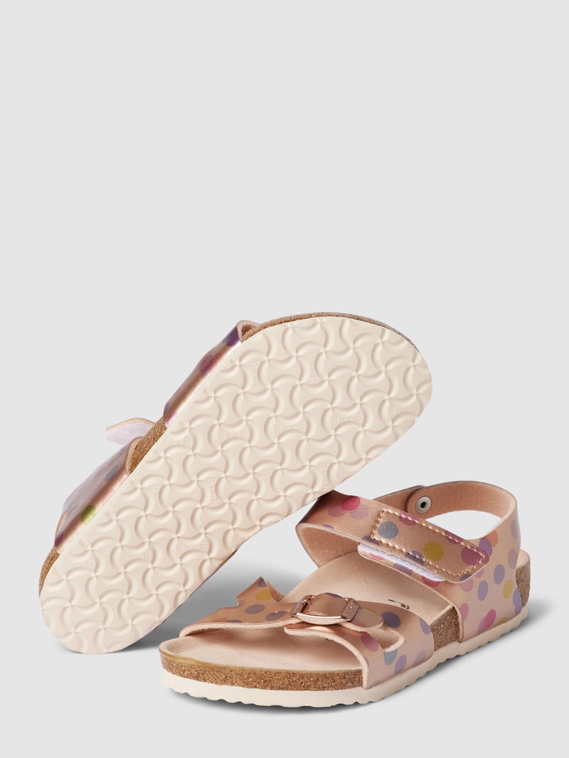 Sandalen mit Polka Dots Modell 'COLORADO' in kupfer