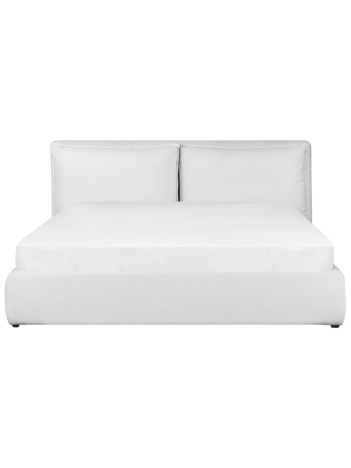 Beliani Doppelbett BAJONNA in Weiß - (W) 204 x (H) 102 x (L) 235 cm günstig kaufen onesize