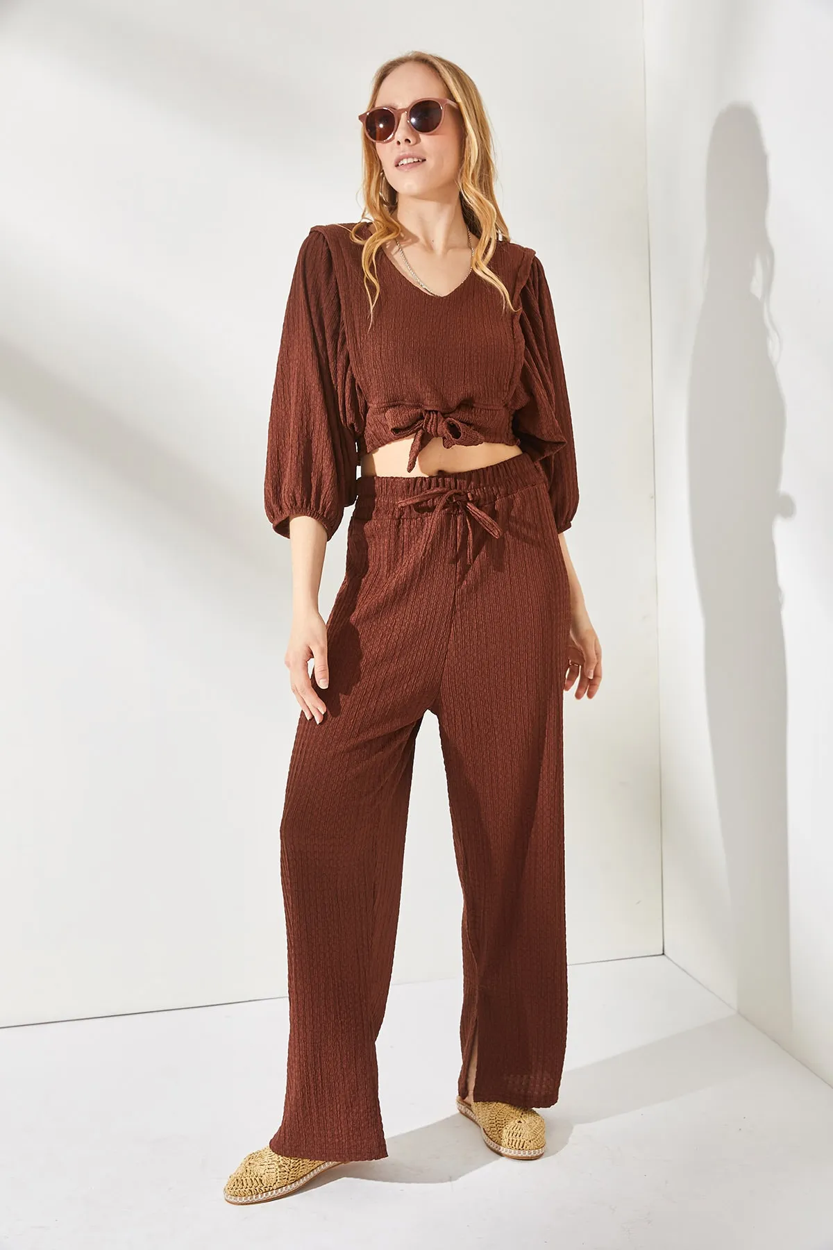 Olalook  Zweiteiler - Braun - Oversized