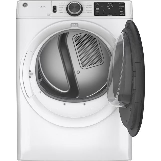 GE 7.8-cu ft Stackable Smart Electric Dryer (White) ENERGY STAR