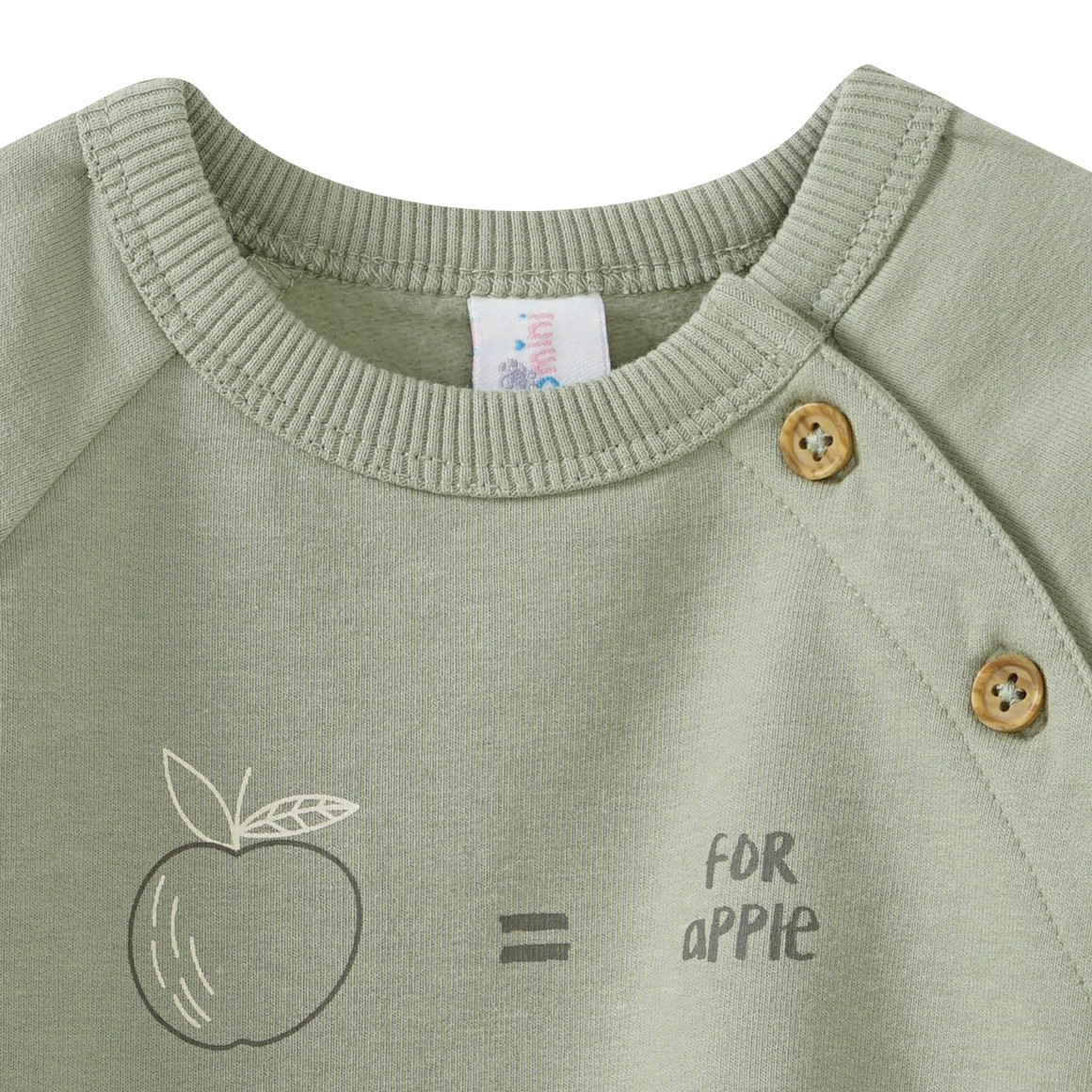 Newborn Langarmshirt mit großem Print