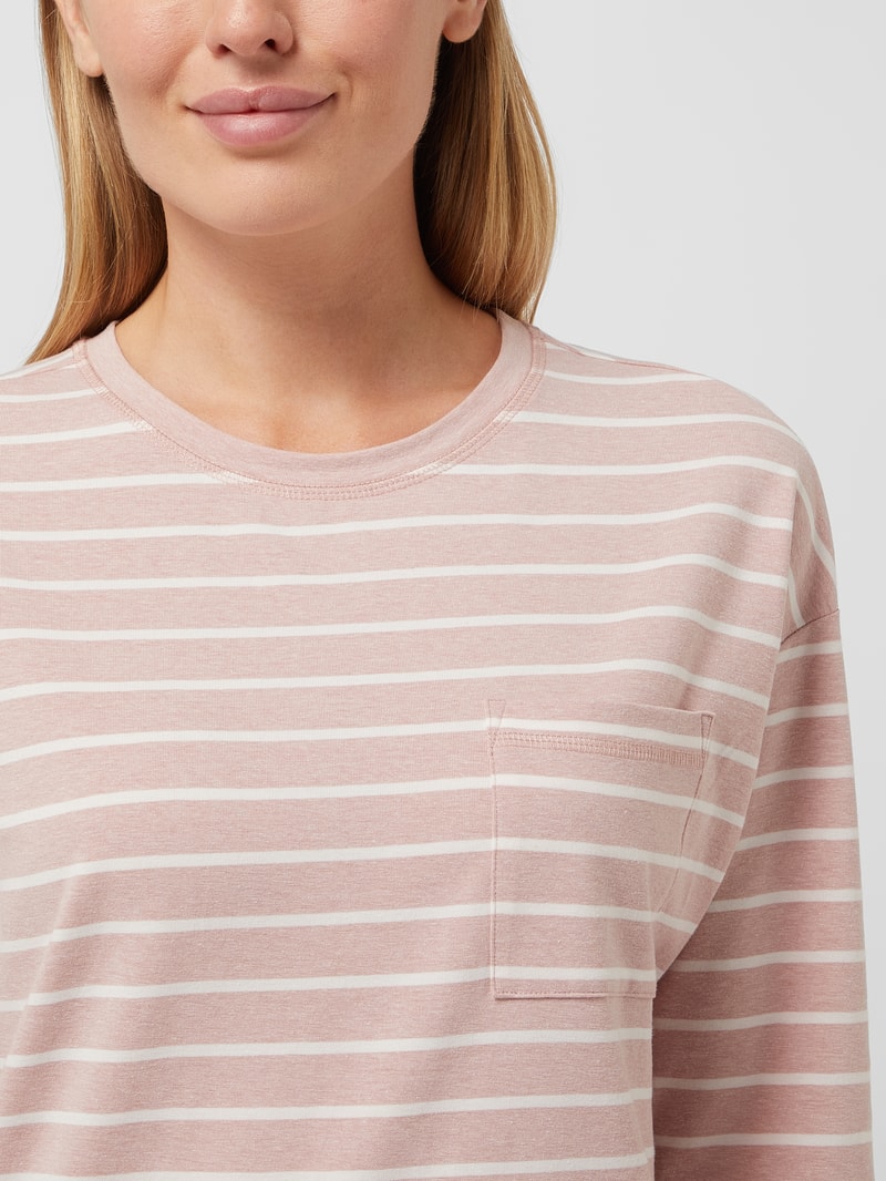 Nachthemd mit Streifenmuster in rosa