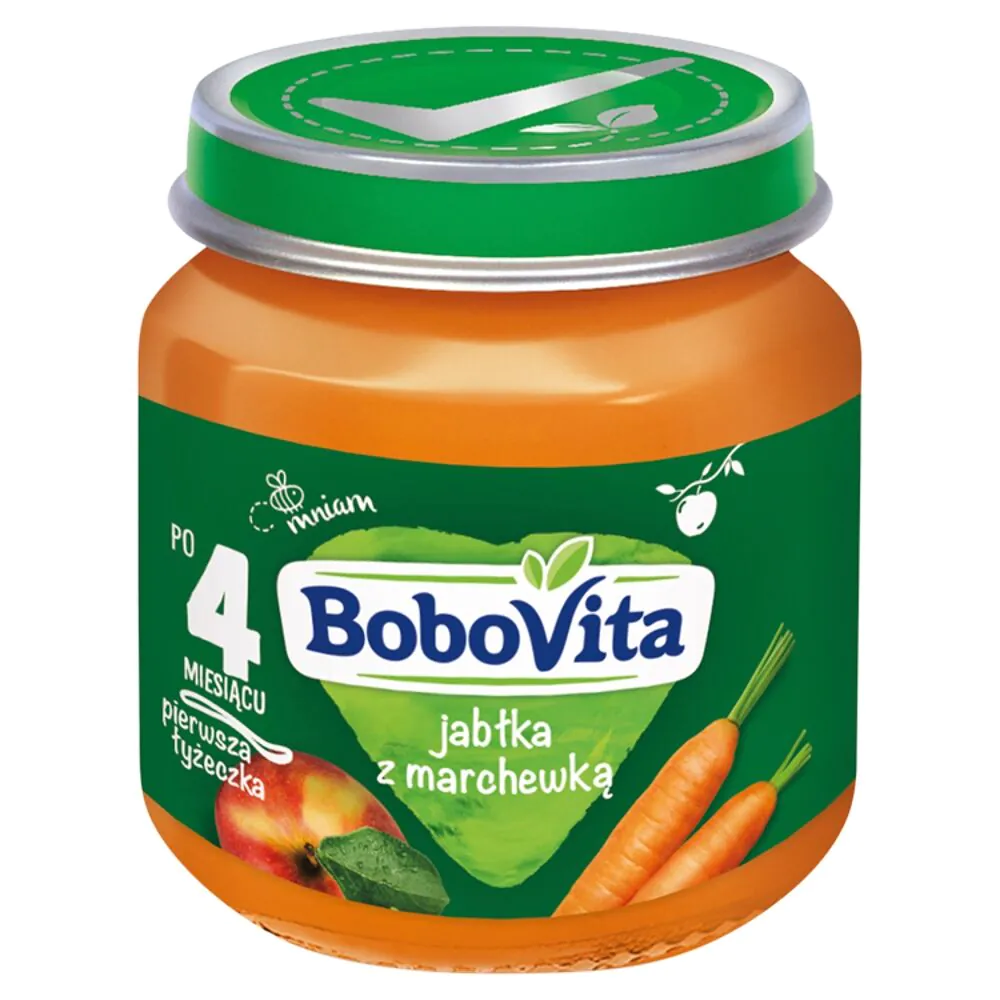 Bobovita obuolių ir morkų desertas po 4 mėnesių